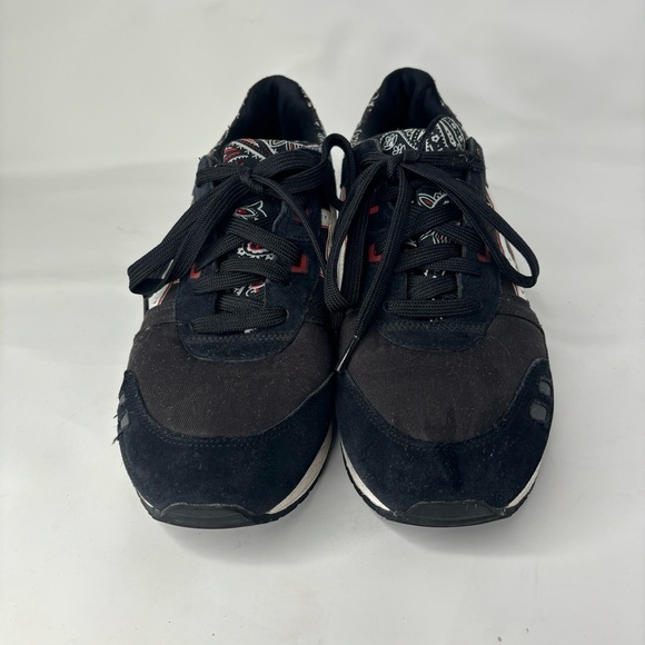 ASICS Gel Lyte III Bandana Black Red Shoes Mens Size 12.5 Sneakers H424N - Picture 8 of 8
